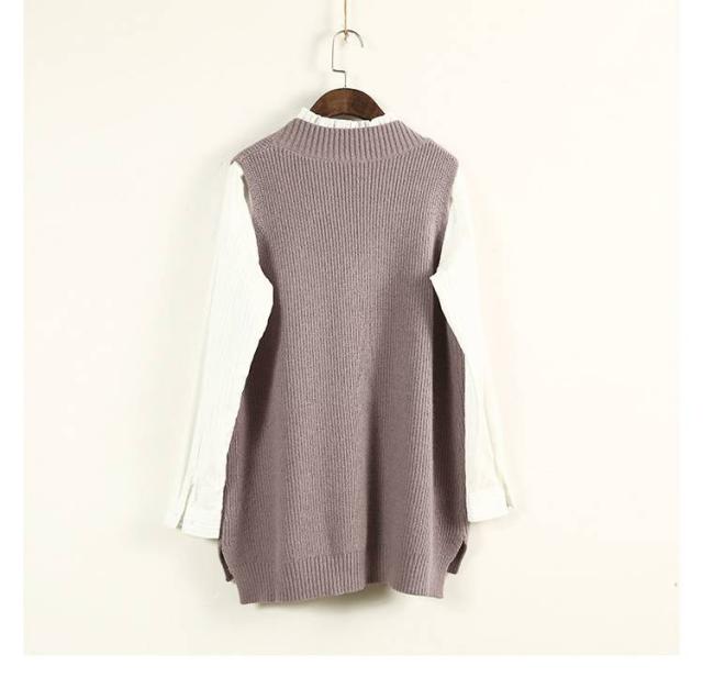 オーバーサイズ ｖネック ニット ベスト ニットベスト ロングベスト トップス 無地 シンプル オフィス レディース 秋冬の通販はau Pay マーケット Sayurio