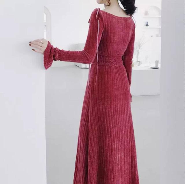 コーデュロイロングワンピース ベロア生地ワンピース ワンピース ベロア ロングワンピース コーデュロイ 長袖 Aライン フレアの通販はau Pay マーケット Sayurio