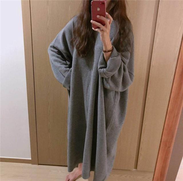 オーバーサイズ ビッグシルエット ニットワンピース ゆったりニット 大きいサイズ マタニティ ロングニットワンピースの通販はau Pay マーケット Sayurio