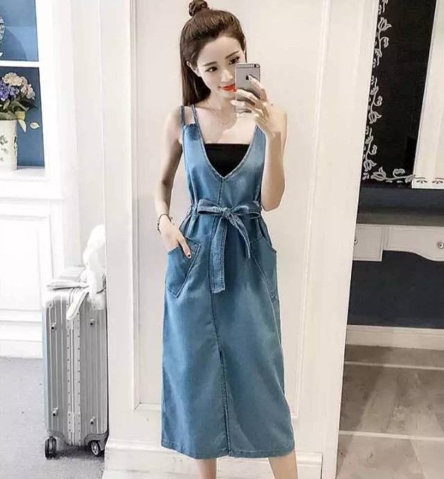 オールインワン サロペットデニム ジャンパースカート ロング サロペット スカート デニム ワインピース ジャンパースカート レディースの通販はau Pay マーケット Sayurio