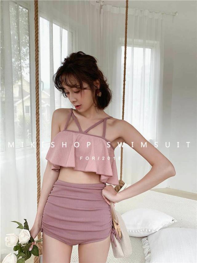 3点セット水着 水着 流行り 水着流行 19 通販 体型カバー ビキニ かわいい 韓国 足 30代 パンツ ハイウエスト 羽織 ロング レース の通販はau Pay マーケット Sayurio