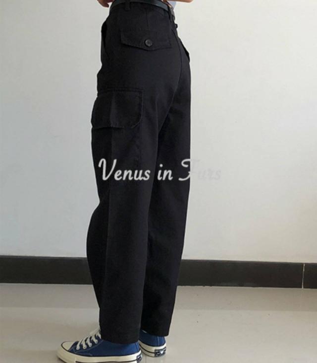 ワイドカーゴパンツ レディース ボトムス カーゴパンツ ワイドパンツ 韓国 ミリタリー ゆったり オーバーサイズ スリム ママ 大人 可愛いの通販はau Pay マーケット Sayurio