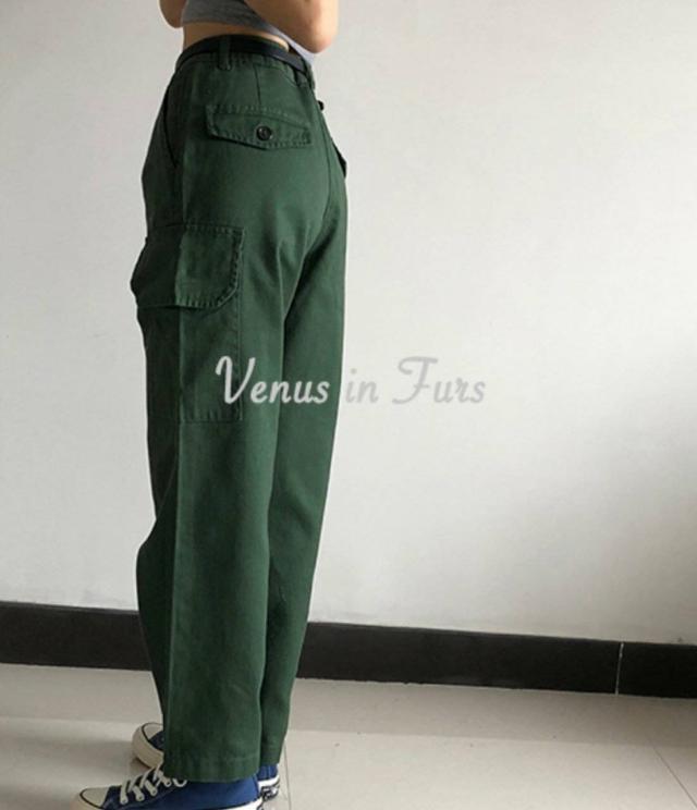 ワイドカーゴパンツ レディース ボトムス カーゴパンツ ワイドパンツ 韓国 ミリタリー ゆったり オーバーサイズ スリム ママ 大人 可愛いの通販はau Pay マーケット Sayurio