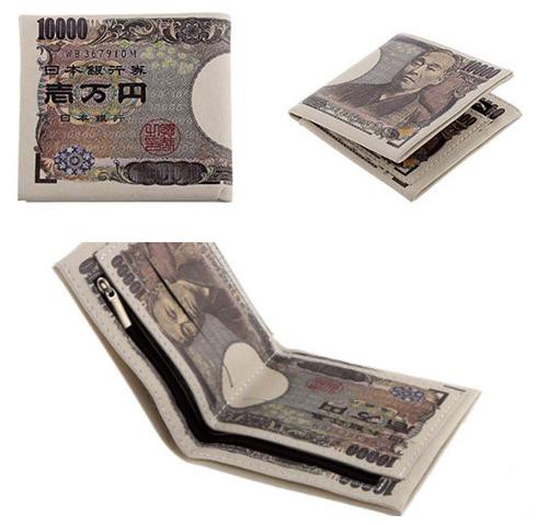 送料無料 １万円札柄 万札柄 財布 メンズ レディース 折りたたみ財布 おもしろい財布 金運 アップ 福財布 お札 お財布 お札柄 福沢諭吉の通販はau Pay マーケット Store A R I