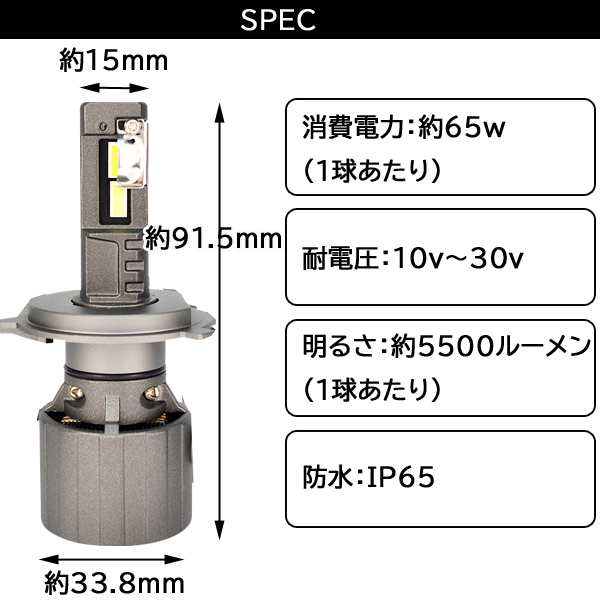 電球色 TOYOTA カローラレビン AE85 AE86 LEDヘッドライト H4 車検対応