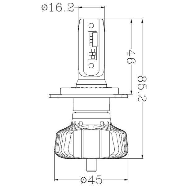 NISSAN モコ MOCO モコ MG22S MG33S LEDヘッドライト H4 車検対応 [ 雨