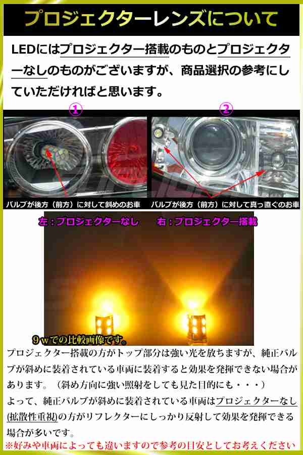 S25ピン角違い 150度ピン(BAU15S) / S25シングル球 180度ピン(BA15S) 9w S25 LED ウインカー【無極性】アンバーの通販はau  PAY マーケット - LMMC | au PAY マーケット－通販サイト