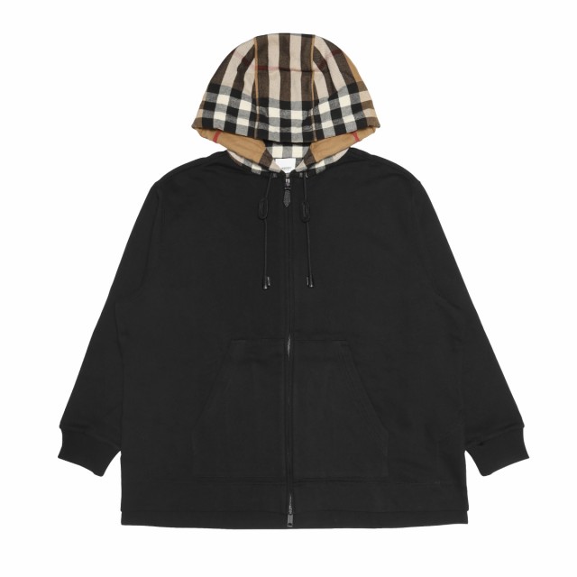 バーバリー BURBERRY パーカー レディース 8041071 フード付 長袖パーカー BLACK ブラック｜au PAY マーケット