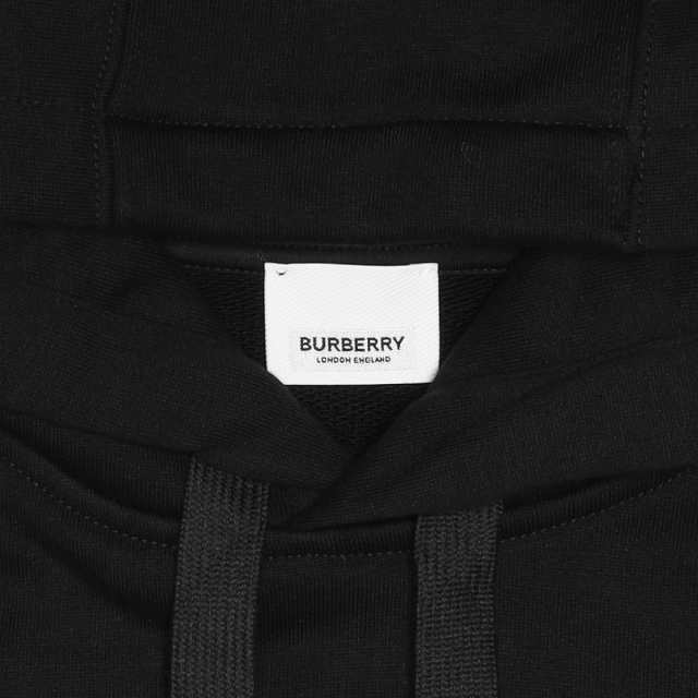 バーバリー BURBERRY パーカー レディース 8054386 フード付 長袖パーカー BLACK ブラック｜au PAY マーケット