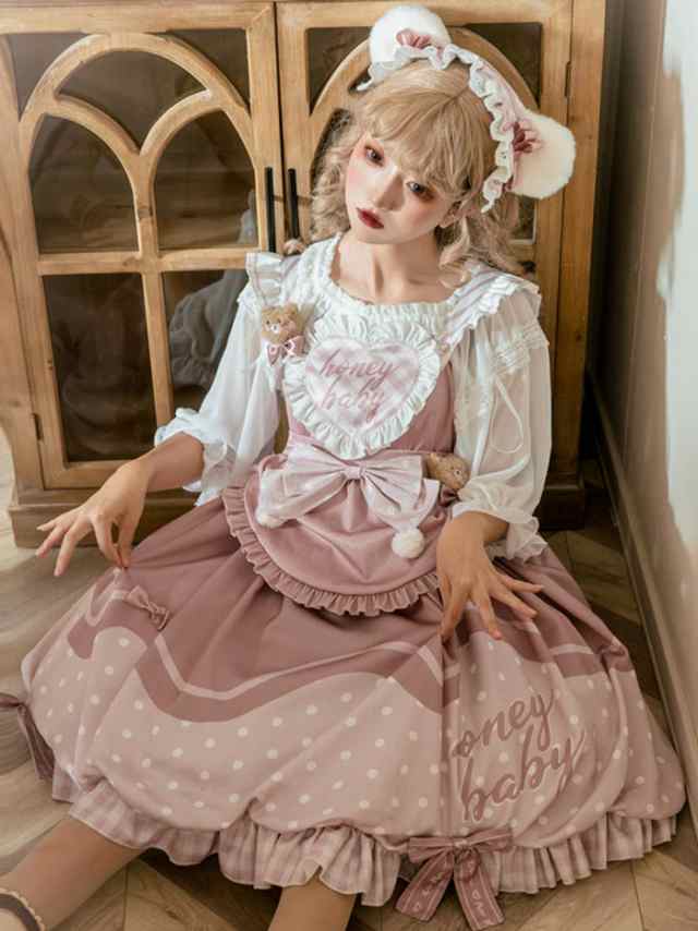 ロリータ 上下セット ワンピース 可愛い お姫様 Lolita ロリータ服 和風 ケーキ柄 JSKロリータ リボン可愛い アイドル衣装 コスチューム  コスプレ衣装 プリンセスドレス 文化祭 学園祭 かわいい 萌え イベント ロリータファション の通販はau PAY マーケット - Glory  Park ...