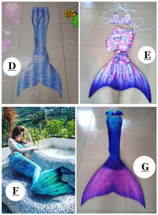 レディース水着 人魚 水着 ビキニ 人魚姫 フィン付き マーメイド