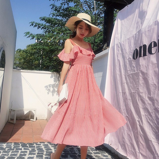 夏ワンピース リゾート レディースファッション ビーチ ハイウエスト 旅行 代 30代 パーティー デート セクシー 可愛い オフショルダーの通販はau Pay マーケット Glory Park