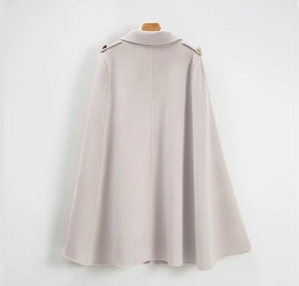 送料無料】ケープ コート マントコート ウール混ケ ポンチョ コート