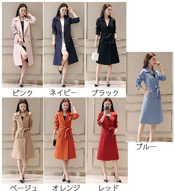 送料無料】トレンチコート レディース スプリングコート 大きいサイズ