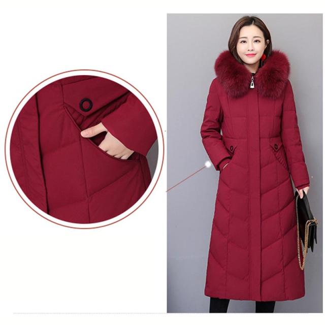 【送料無料】ウンコート レディース レディース 超ロングダウンコート レディース  贅沢 ロングダウンコート 黒 アウター ファー付き 防寒 送料無料】ウンコート レディース レディース 超ロングダウンコート