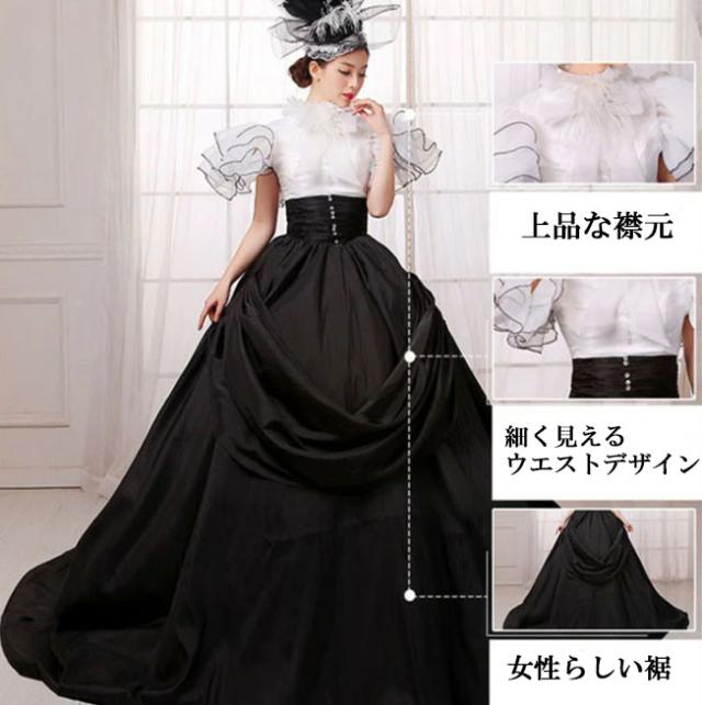 貴族 衣装 小さいサイズ 大きいサイズ 新劇演出 現代劇演出 オーダーメイド可能 王族服 ジュリエット ヨーロッパ風 結婚式 演出服 パーティードレス パニエ追加可 d9114z7z7h5z7_6