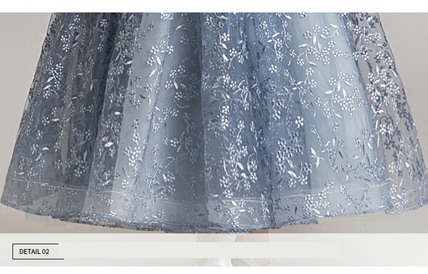 ピアノ発表会 ドレス 中学生 ワンピース ジュニアドレス 七五三 子供ドレス ブルー パーティー ショート丈 お姫様 ノースリーブ ロング丈 キッズ ドレス フィッシュテール Vネック バイオリン コンクール 披露宴 エレガント 撮影 女の子 フォーマル