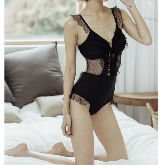 セール30 Off レディース水着 レディース 水着 モノキニ モノトーン サイドカット シースルー セクシー オトナ 大人っぽい ワンピース水着 リボン 水玉 在庫限り Carlavista Com