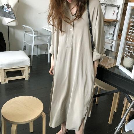 シャツワンピース ロング丈 秋 長袖 とろみ ロングシャツワンピース 秋冬 ワンピース 白 黒 リネン 大きいサイズ ゆったり くすみ色 春 の通販はau Pay マーケット Solare Shop