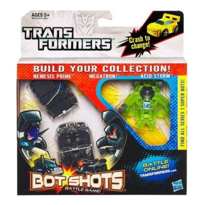 トランスフォーマー ボット ショット 3パック [メガトロン + ネメシス + アシッドストーム]