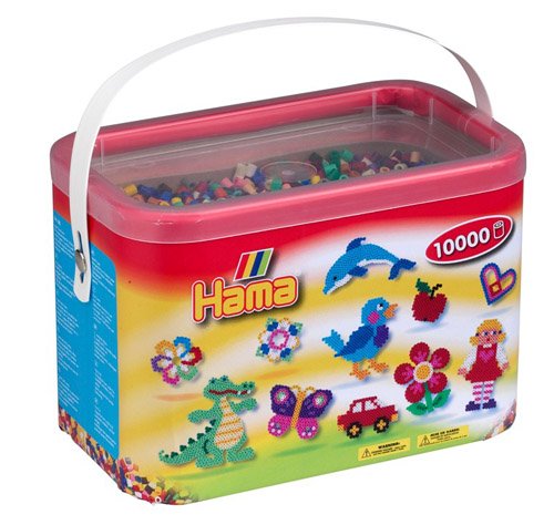 Hama Beads 10,000 Beads in a Bucket