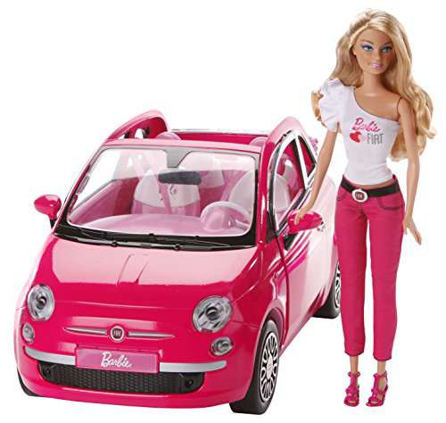 barbie with fiat car