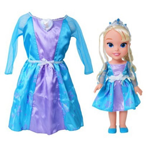 ディズニープリンセス アナと雪の女王 --- エルサのドール&子供用簡易ドレス ギフトセット｜au PAY マーケット