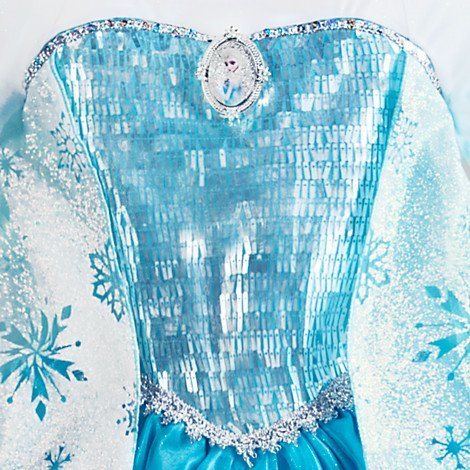 Disney Store Frozen Princess Elsa Costume Size M 7/8 アナと雪の女王 プリンセスエルサ ドレス Mサイ_2