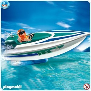プレイモービル 5833 Speedboat with アンダーお水 Motor