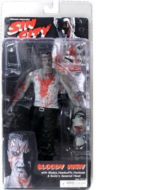 NECA ネカ Sin City Ser 2 Bloody Marv BW (Mickey Rourke) フィギュア ダイキャスト 人形