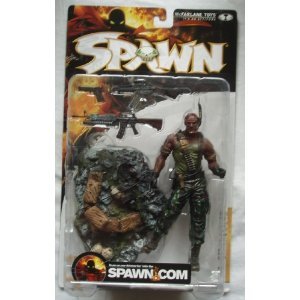 Spawn series 17 AL SIMMONS action フィギュア GORY VARIANT with bloody Dead corpse on base by McFar