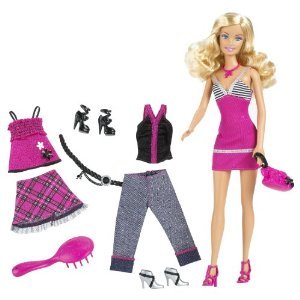 Barbie Fab Life Doll and Fashion - Pink Skirt and Accessories Doll