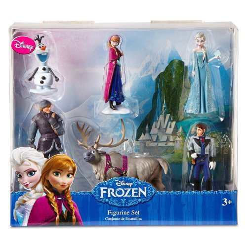 Disney Frozen 6 pc Figurine Figure Set Sven Hans Anna Elsa Kristoff and Olaf おもちゃ