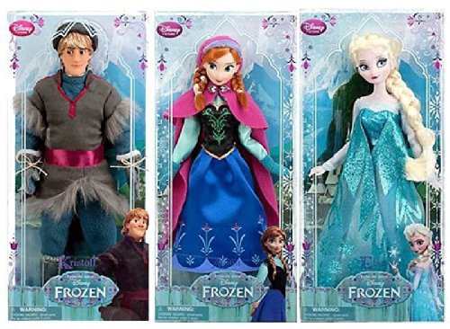 Disney STORE Classic Doll Collection Frozen Kristoff / Anna / Elsa 　ディズニーストア　　ク