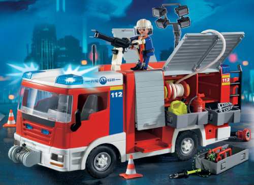 playmobil fire trailer