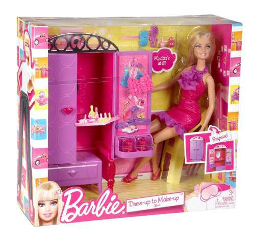 Barbie doll online dress up set