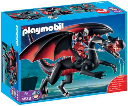 プレイモービル4838 火を噴くブラックドラゴン playmobilの通販はau 