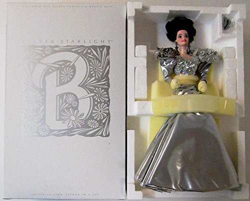 バービーSILVER STARLIGHT BARBIE PORCELAIN LIMITED EDITION SERIAL # 00846 (1993 TIMELESS CREATIONS)