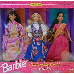 BARBIE DOLLS OF THE WORLD COLLECTION GIFT SET - 3 DOLLS 1995