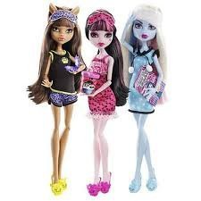 Monster High モンスターハイ Dead Tired Abbey Clawdeen & Draculaura Set of 3 人形 ドール