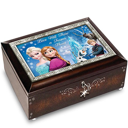限定版・01-21249-001　Disney FROZEN Brown Music Box Plays the Melody of "Let It Go"　ディズニー