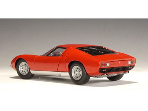 AUTOart Lamborghini (ランボルギーニ) Miura (ミウラ) SV 1/18 Red AA74543 ミニカー ダイキャスト 自動小銃