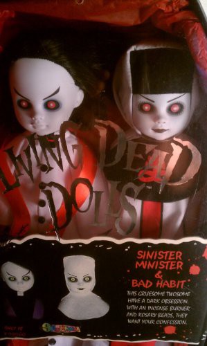 Living Dead dolls: Sinister Minister & Bad Habit White Version