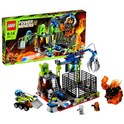 Lego (レゴ) Year 2010 Power Miners Series Set # 8191 - LAVATRAZ with Projectile Launcher, Hydro-Bl_1