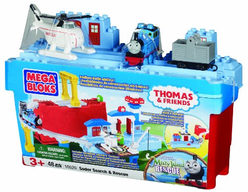 きかんしゃトーマス　メガブロック　ラージバケツ10520 Sodor Search & Rescue　6468a【おもちゃ　汽車