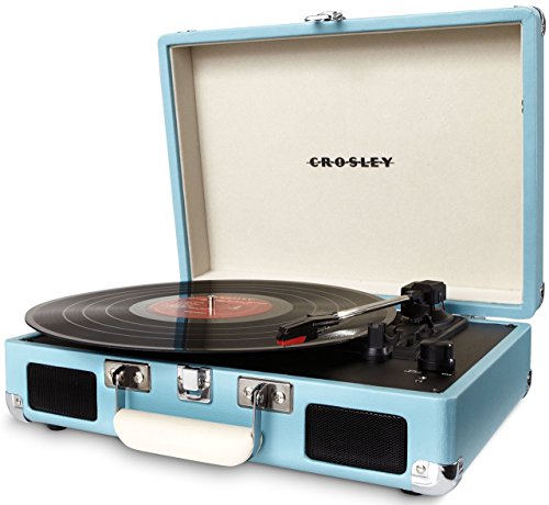 Crosley モダン＆アクティブなトランク型 ポータブルターンテーブル