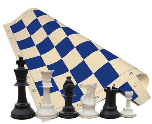 おもちゃ Tornament Chess Set - Chess Pieces (34 Pieces Black and White with 2 Extra Queens) - Blueの通販は 21,400円