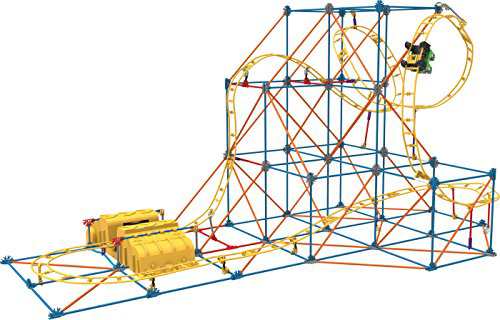 K'Nex(ケネックス) Hyperspeed Hangtime Roller Coaster Building Set ブロック