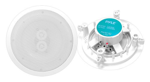 Pyle パイル Home PWRC82 8-Inch Weather Proof 2-Way In-Ceiling / In-Wall ステレオ スピーカー (Singl