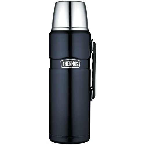 Thermos Stainless King 2-Liter/68-Ounce Beverage Bottle, Midnight Blue